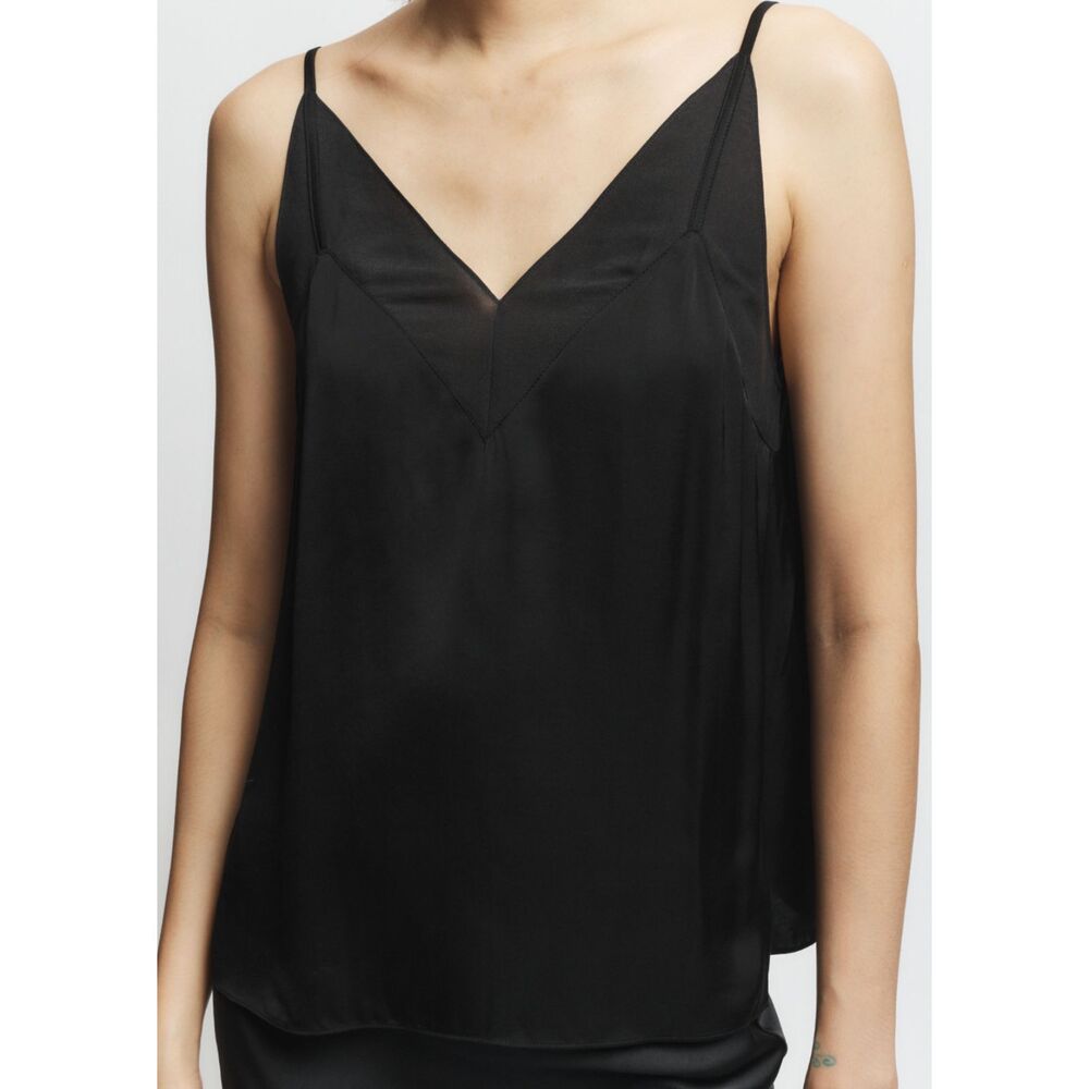 SAINT ART Odin V-Neck Slip Top‎ Black Small